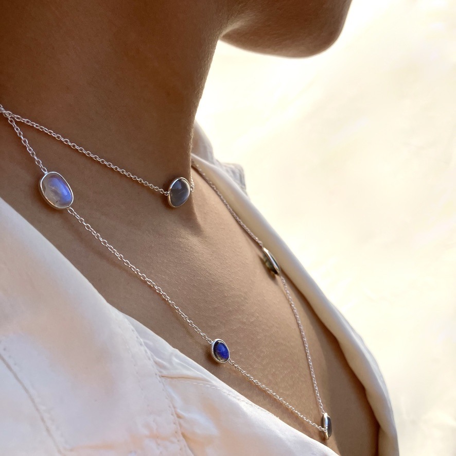 Labradorite and Moonstone Necklace - Image 4