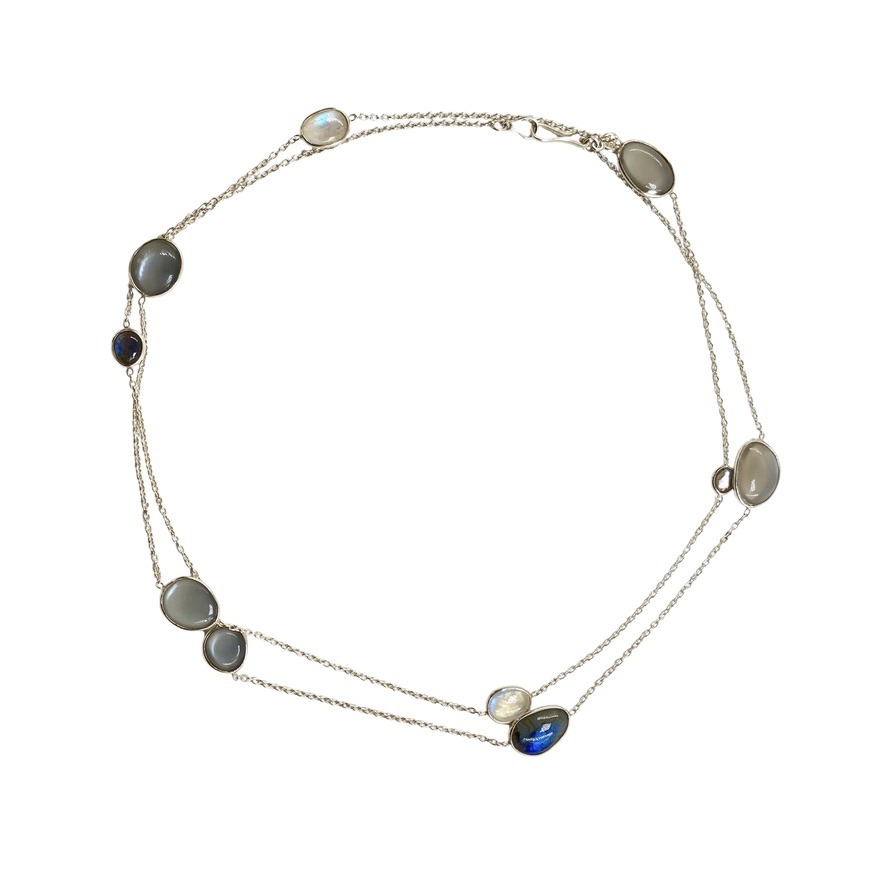 Labradorite and Moonstone Necklace - Image 3