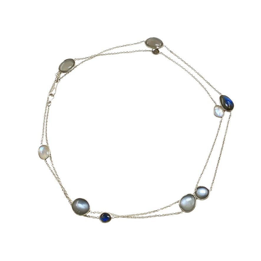 Labradorite and Moonstone Necklace - Image 2
