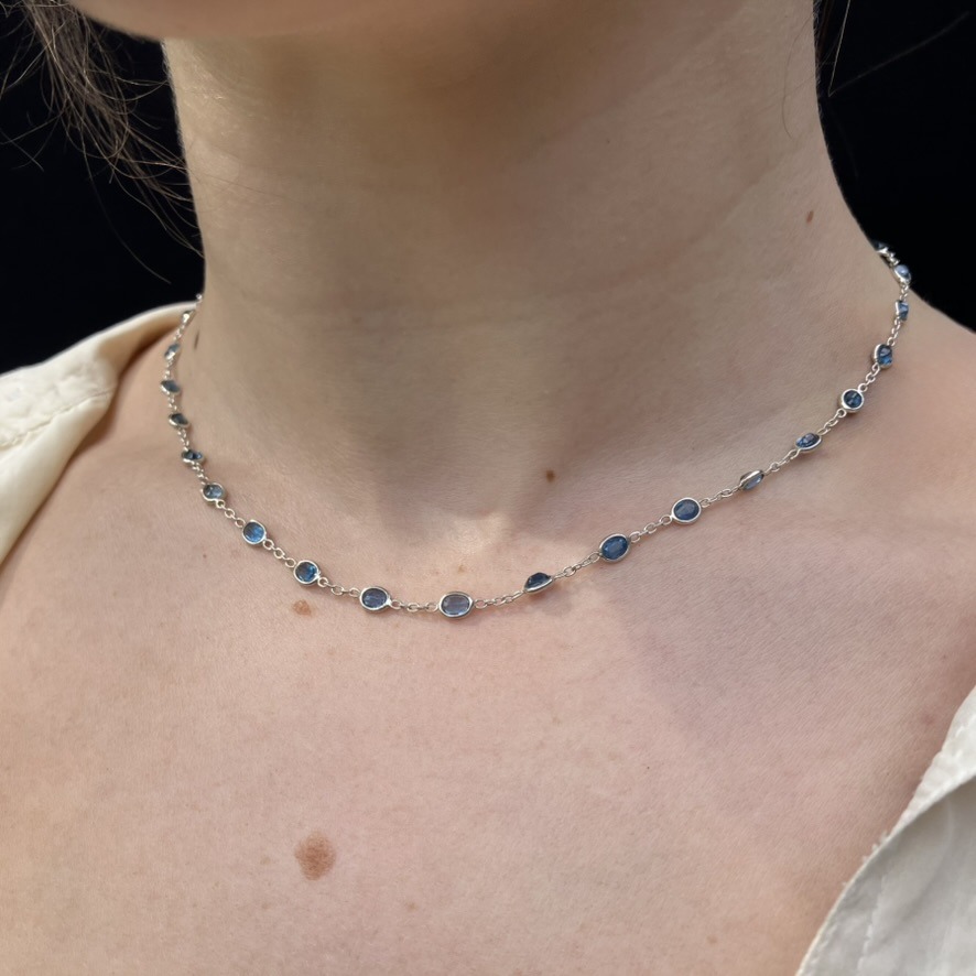 Kyanite Daisy Necklace - Image 5