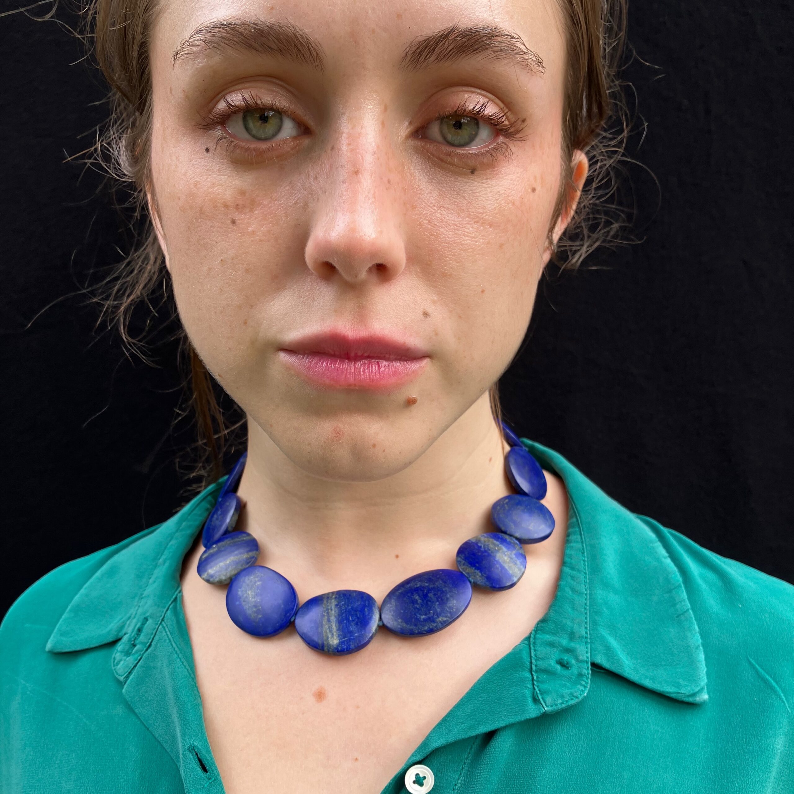 Lapis Lazuli Pebble Necklace - Image 4