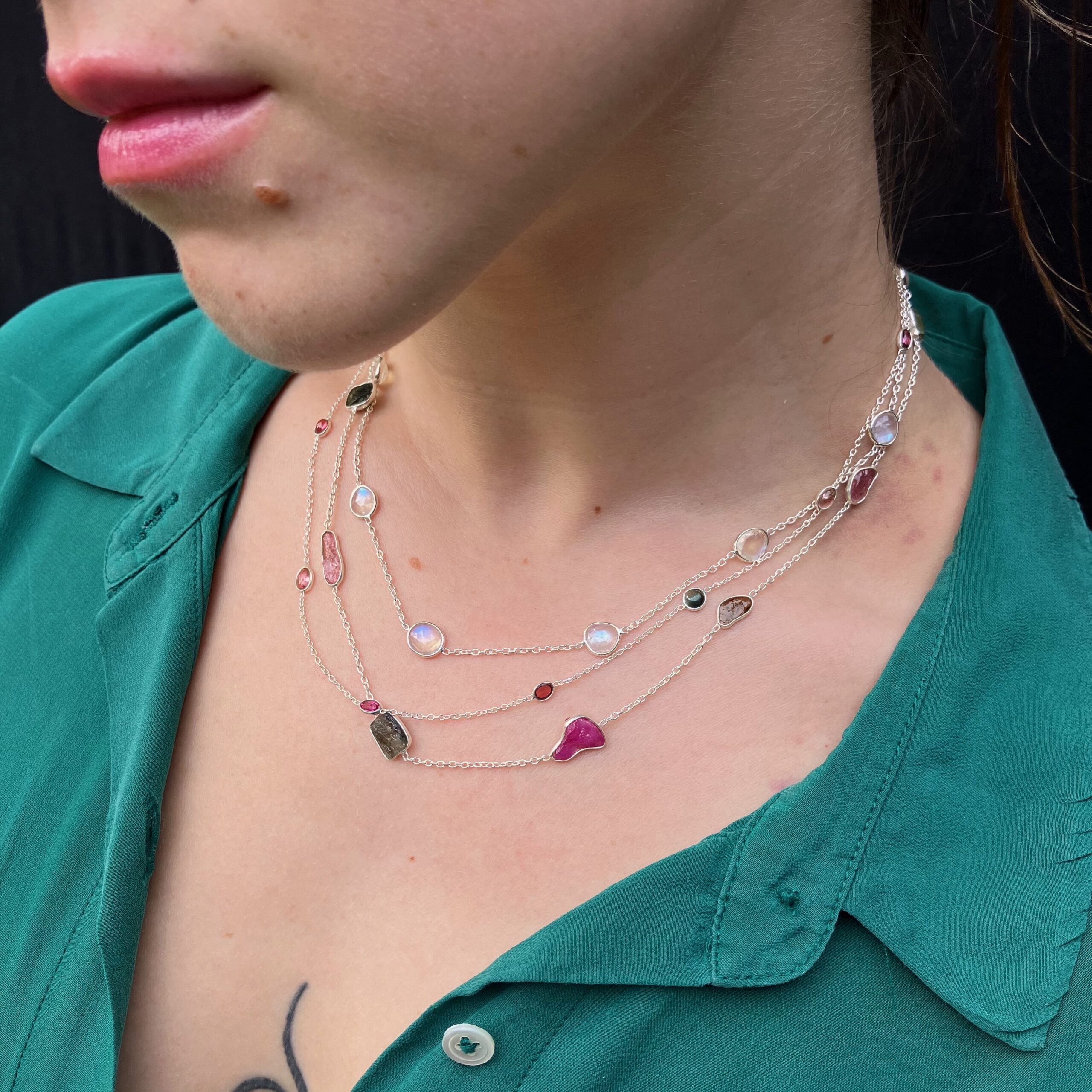 Tourmaline Multicolour Necklace - Image 5